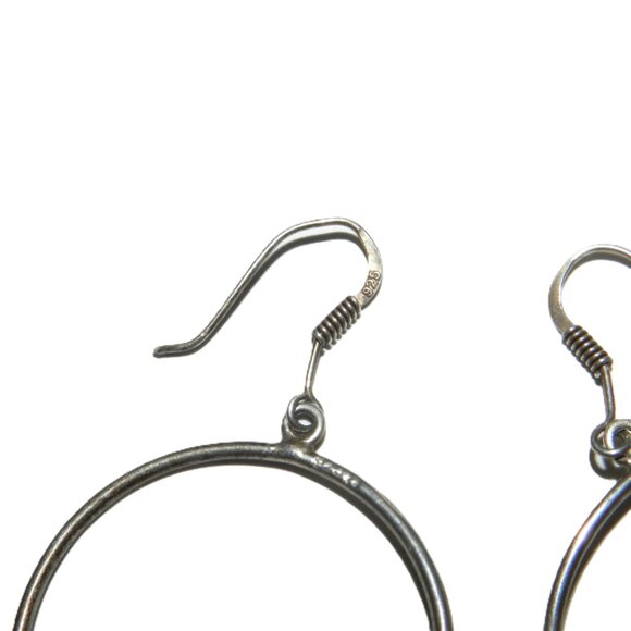 Vintage Playful Hanging Kittens Sterling Silver Earrings - Picture 6 of 13